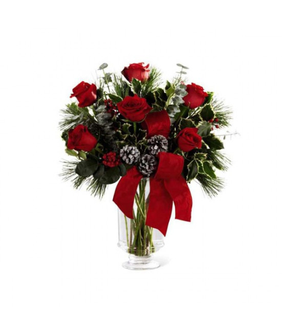 The FTD Holiday Rose Bouquet by Better Homes and Gardens